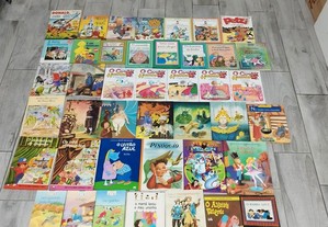 Livros antigos infantis de contos e historias