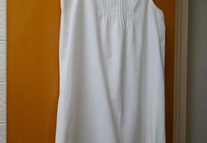 Vestido Sfera cor branco tamanho M - Artigo seminovo
