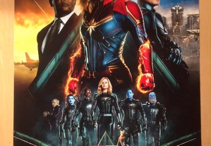 Poster original do filme Capitão Marvel c/portes