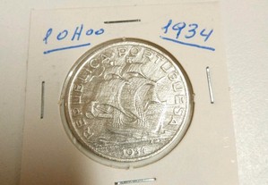 10 Escudos 1934 PRATA