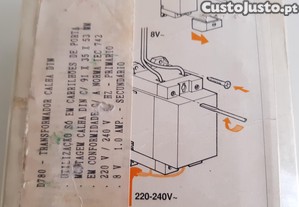Transformador Friedland D780 Novo p/ Campaínha Carrilhão 8V 1.0A