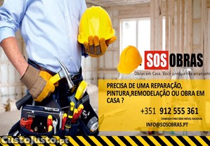 SOS Obras Viseu, pinturas, remodelações, canalizador