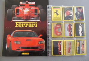 Caderneta Vazia Ferrari e conjunto completo de Cromos