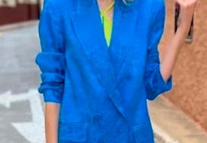 Blazer azulão da Zara novo com etiqueta
