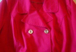 Casaco liso Yessica vermelho tamanho 44 - Artigo N