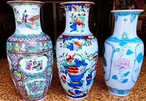 Conjunto de 3 jarras originais chinesas grandes
