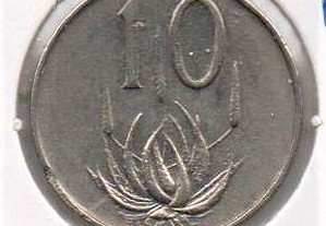 África do Sul - 10 Cent 1965 - bela