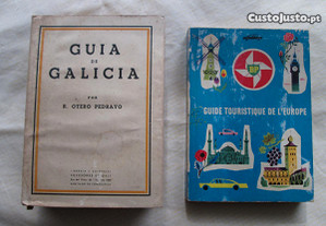 2 Guias Turísticos Antigos - Galiza 1945 - Europa 1960