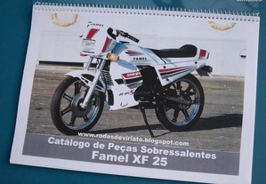 Motorizada Famel XF25 catálogo peças 50cc