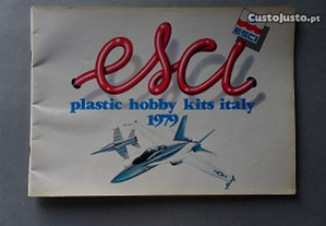 Antigo catálogo Esci Plastic hobby kits Italy 1979