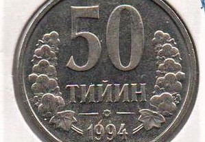 Uzbequistão - 50 Tiyin 1994 - soberba