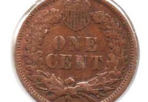 EUA - 1 Cent 1906 - mbc Cabeça de índio