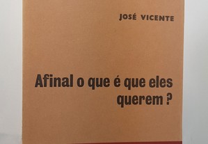 TEATRO José Vicente // Afinal o que é que eles querem?