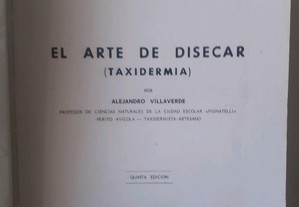 Taxidermia A Arte de Dissecar Livro em Espanhol