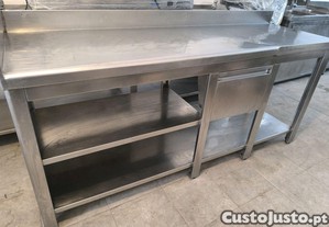 Bancada inox Industrial 1 Tulha de Caf