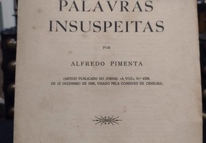 Palavras Insuspeitas - Alfredo Pimenta 1938 