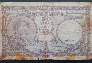 Nota Belgica 20 Francs 1943