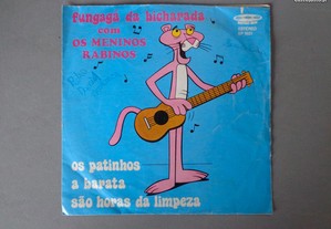 Disco vinil single infantil - Pantera cor de rosa
