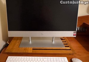 HP All-in-One 24" | AMD Ryzen 5 | 16GB RAM | 1.5TB Armazenamento (SSD 512Gb + HDD 1TB) | Win 11 Pro