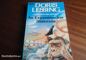 "As Experiências Sirianas" - Canopus em Argos de Doris Lessing - 1ª Edição de 1987