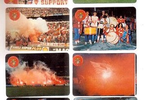 Coleção completa de 8 calendários sobre S. L. Benfica 1987