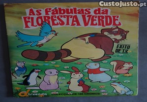 Caderneta de cromos As fábulas da floresta verde (tem 64 cromos)
