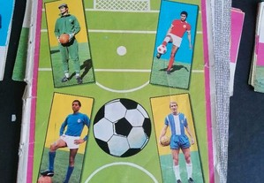 Cromos recuperados coleção Equipas Futebol dos Clubes I Divisão Época 1971-72 Agência P. Revistas