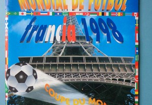 Caderneta vazia futebol Mundial Futebol França 98