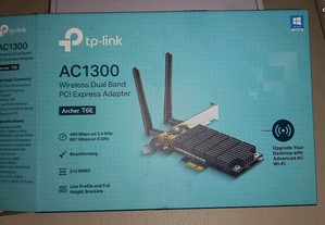 Placa de Rede PCI-E TP-Link Wireless AC1300 Dual-B