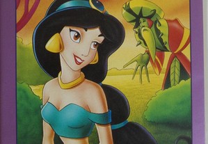 Filme VHS Princesas de Encantar "As Mágicas Aventuras de Jasmine - O Maior Tesouro"