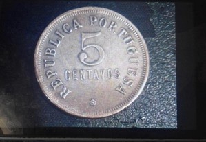 5 centavos com 101 anos genuina bem conservada