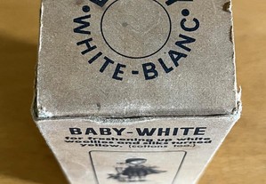 Baby-Blanc Baby-White, muito antigo branqueador suíço para roupa