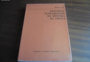 "Princípios Fundamentais da História da Língua" de Hermann Paul - 1ª Edição de 1970