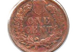 EUA - 1 Cent 1896 - mbc/mbc+ Cabeça de índio