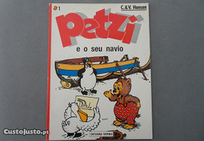 Livro Banda Desenhada - Petzi e o seu navio