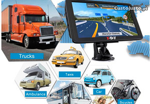 GPS 7" touch p/camião autocaravana Mapas EU 2024