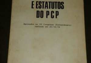 Programa e estatutos do PCP (realizado 20/10/74)