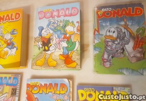 Conjunto de 9 Livros de Banda Desenhada Disney Anos 80 Pato Donald