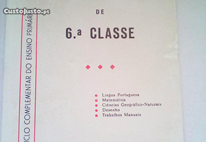 Pontos de Exame - 6.ª Classe