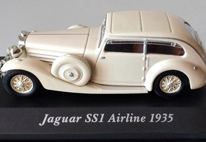 * Miniatura 1:43 "Colecção Carros Clássicos" Jaguar SS1 Airline 1935 