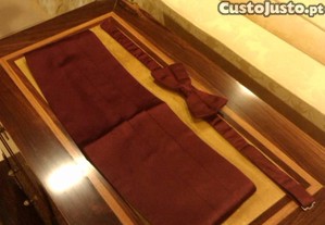 Laço e Faixa de cerimónia, original, Ermenegildo Zegna.