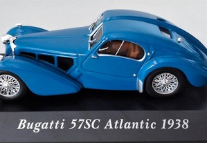 * Miniatura 1:43 "Colecção Carros Clássicos" Bugatti 57SC Atlantic 1938