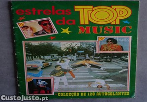 Caderneta de cromos Estrelas da Top Music (falta 1 cromo nº 120)