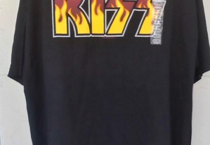 T-Shirt Kiss Logo XXL Nova Destroyer Gene Simmons Paul Stanley