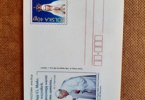 Postal Polaco tema João Paulo II