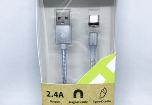 Cabo carregador magnético Type-C (USB-C) - Novo
