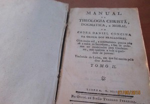 Livro de 1800 - Manual da Theologia Christã, dogmá