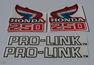 Honda Cr 125 e 250 1986 Stickers Autocolantes