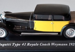 * Miniatura 1:43 "Colecção Carros Clássicos" Bugatti Type 41 Royale Coach 1929 