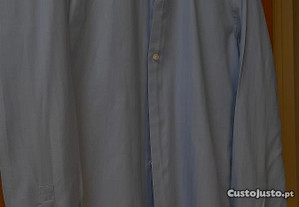 Camisa original Hugo Boss cor azul médio tamanho 40 - Bom estado